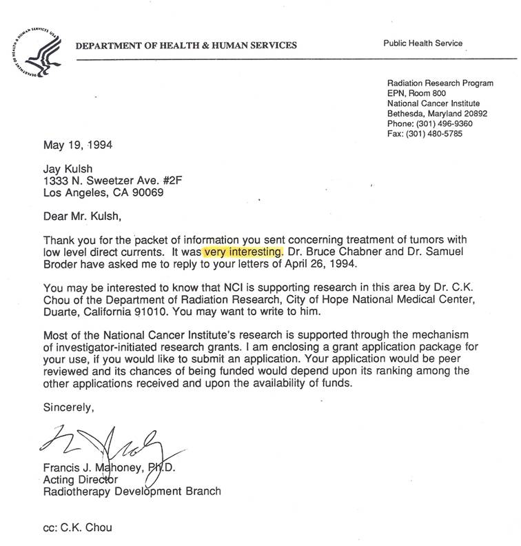 breakthrough cancer treatment - NIC response